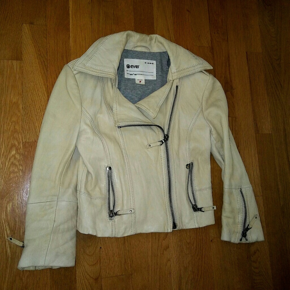 Ever Langdale soft lambskin moto jacket sz P