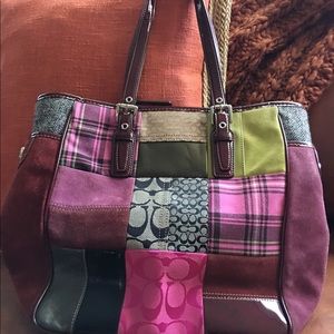Coach multi-colored purse