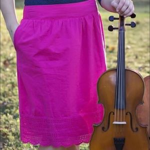 Bright Pink DownEast Skirt