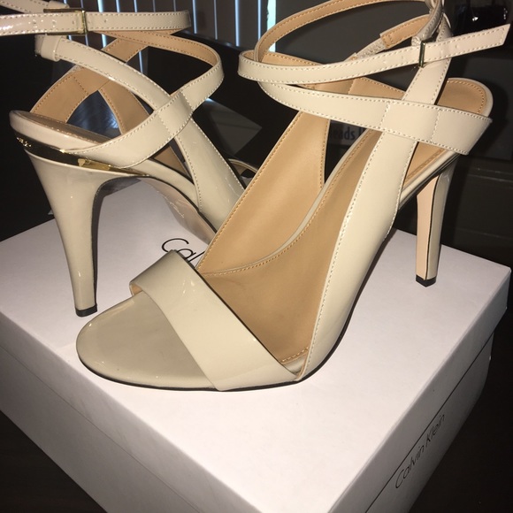 Calvin Klein Shoes - Calvin Klein "Meville" ankle strap sandal size 10