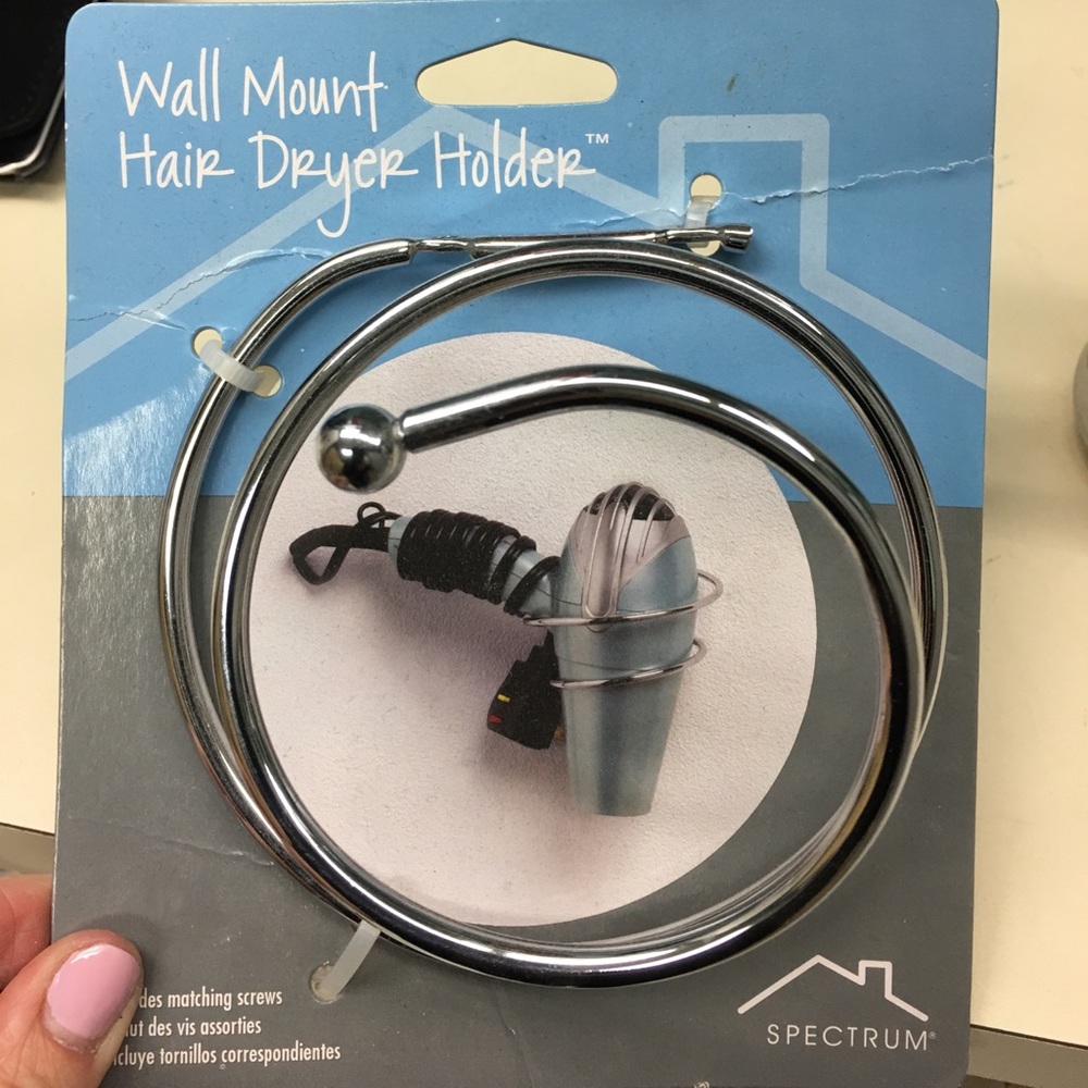 Hair dryer mount