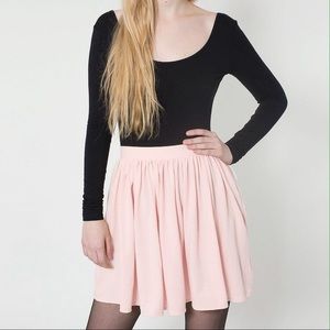 American Apparel Pique Full Woven Skirt