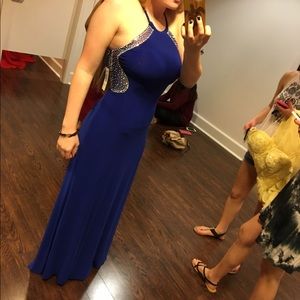 Royal blue prom dress. Worn once.