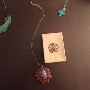 Third Eye Pinecone necklace