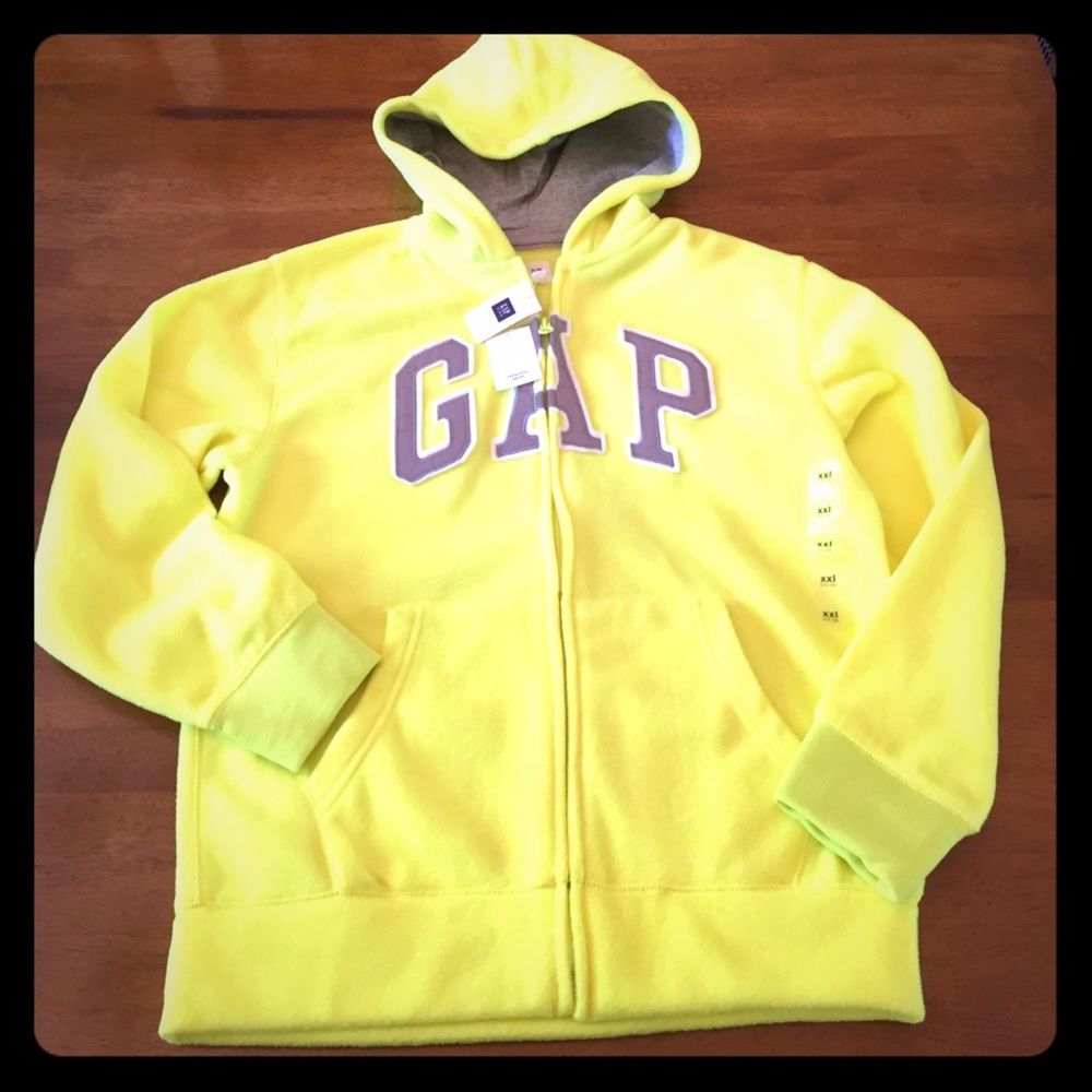 NEW WITH TAGS REFLECTIVE GAP KIDS XXL HOODIE