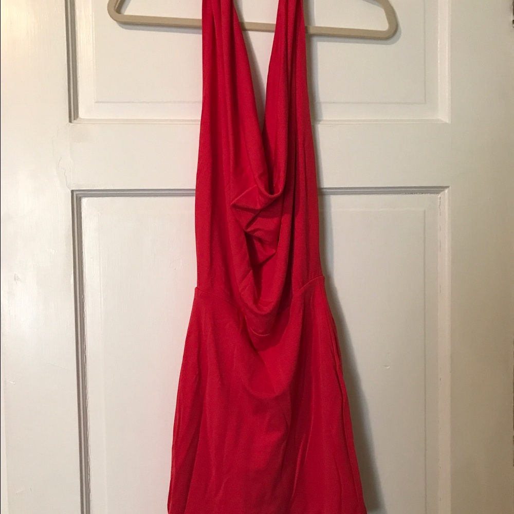 Bcbg Red Open Back cocktail dress