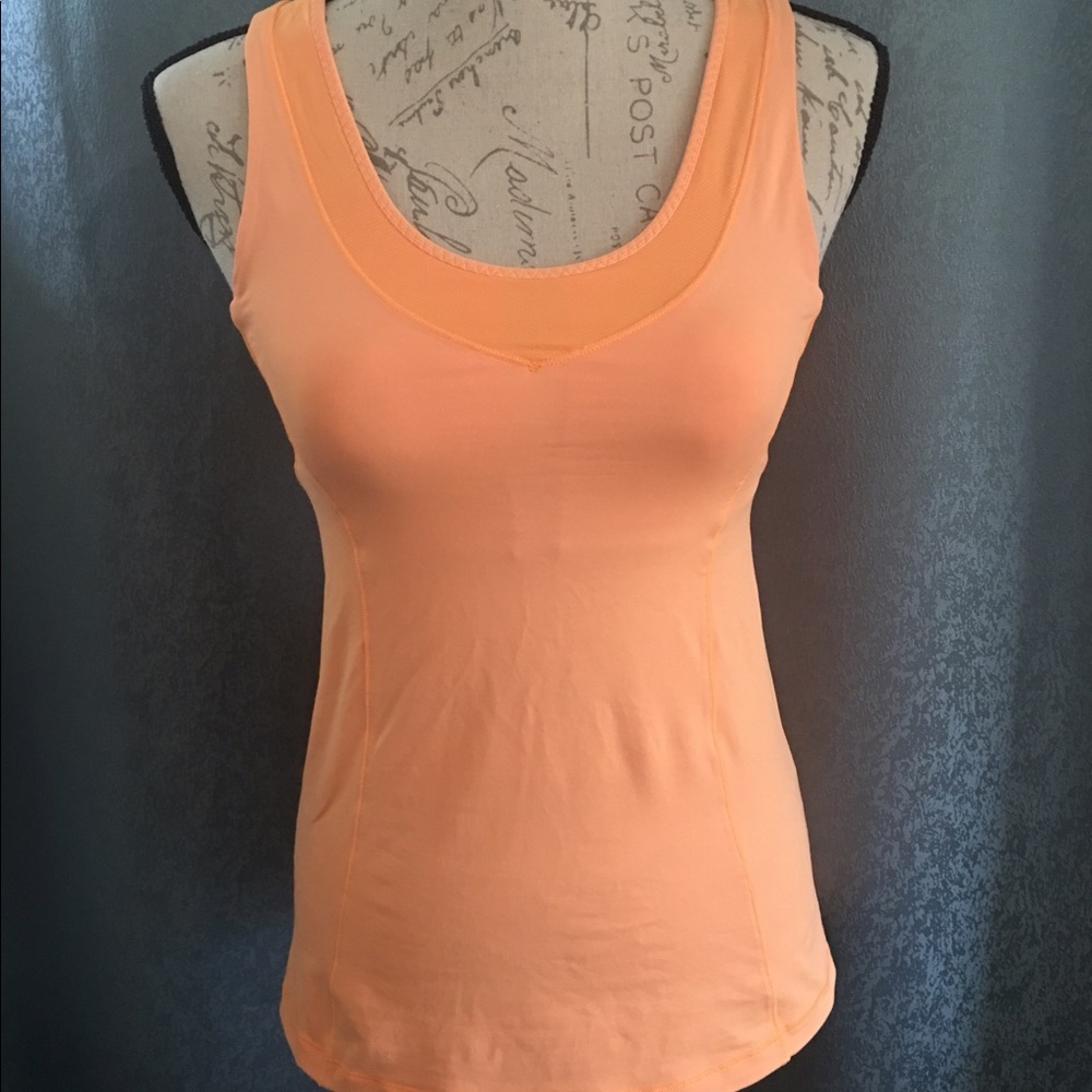 Lululemon Turbo Tank Orange/Tangerine Racerback