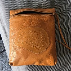 Carlos Falchi Leather Cross Body Bag