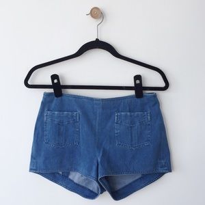 Rag & bone high rise zip back shorts