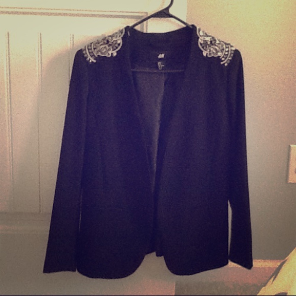 Sequin Embellished Blazer