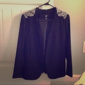Sequin Embellished Blazer