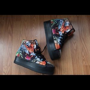 Jeffrey Campbell's! Size 8.5 tiger platforms