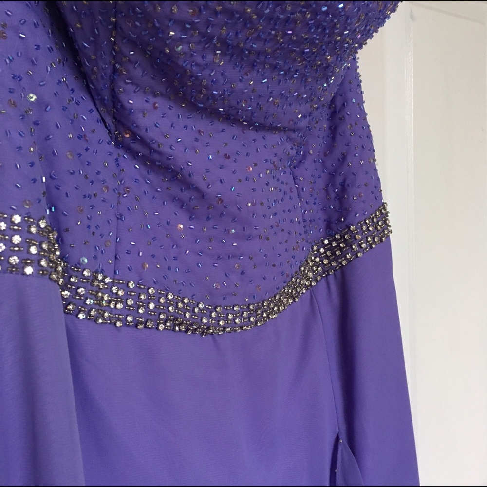 Purple Fire & Ice Prom / Pageant Dress