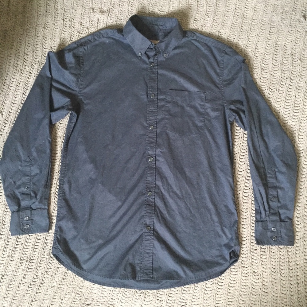 Old Navy blue button up shirt