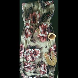 Sleeveless Floral Dress