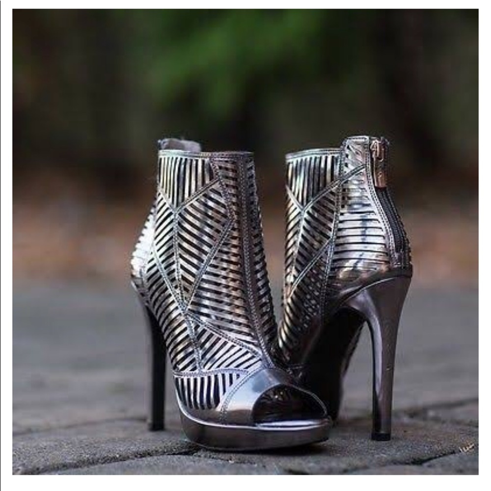 BCBGeneration Gabriela Laser Cut Platform Bootie