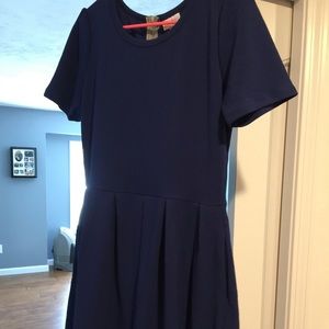BNWOT Lularoe Navy Amelia dress