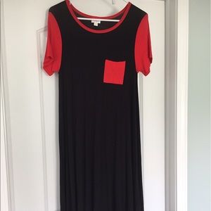 BRAND NEW - XXS black & red LuLaRoe Carly