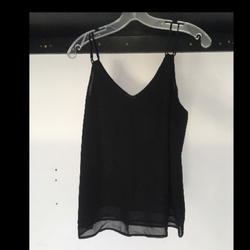 Ann Taylor Flow Tank Blck - Picture 2 of 6