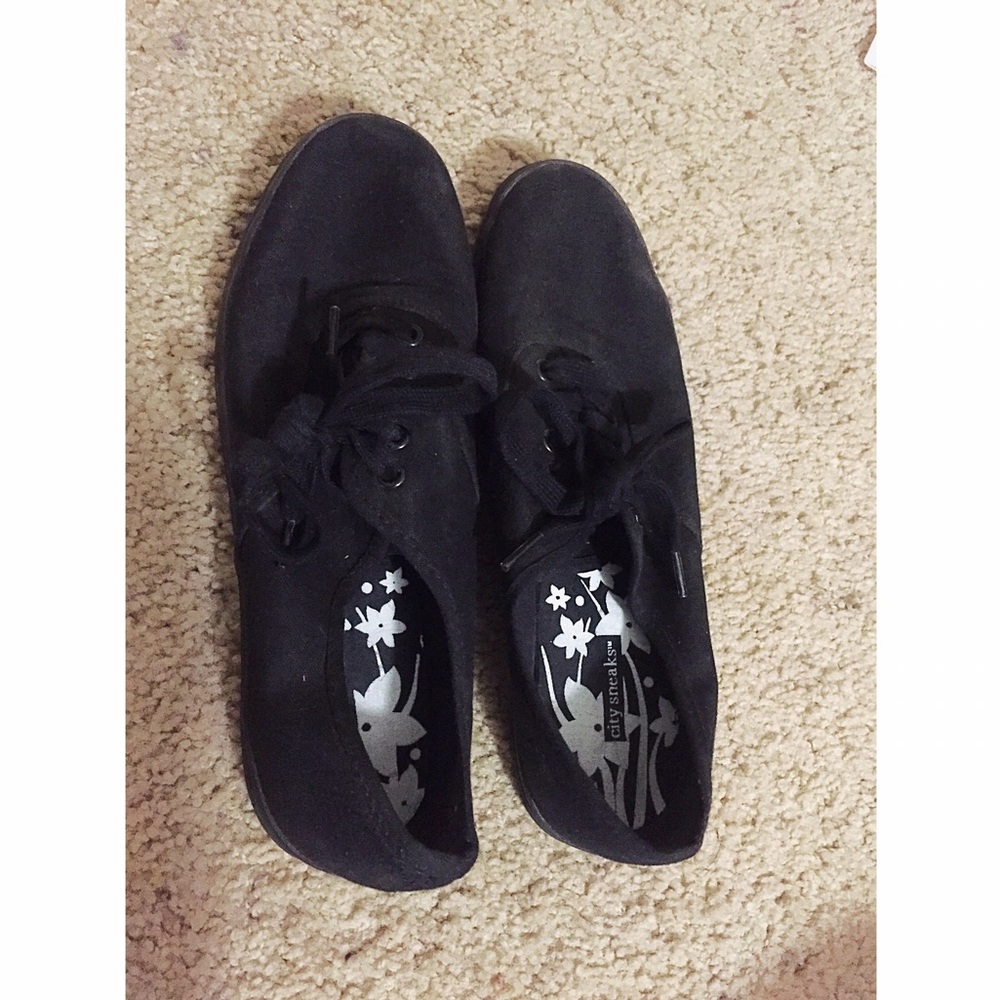 Black sneakers