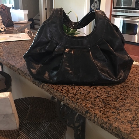 black coach patent leather handbag authentic - Picture 2 of 2
