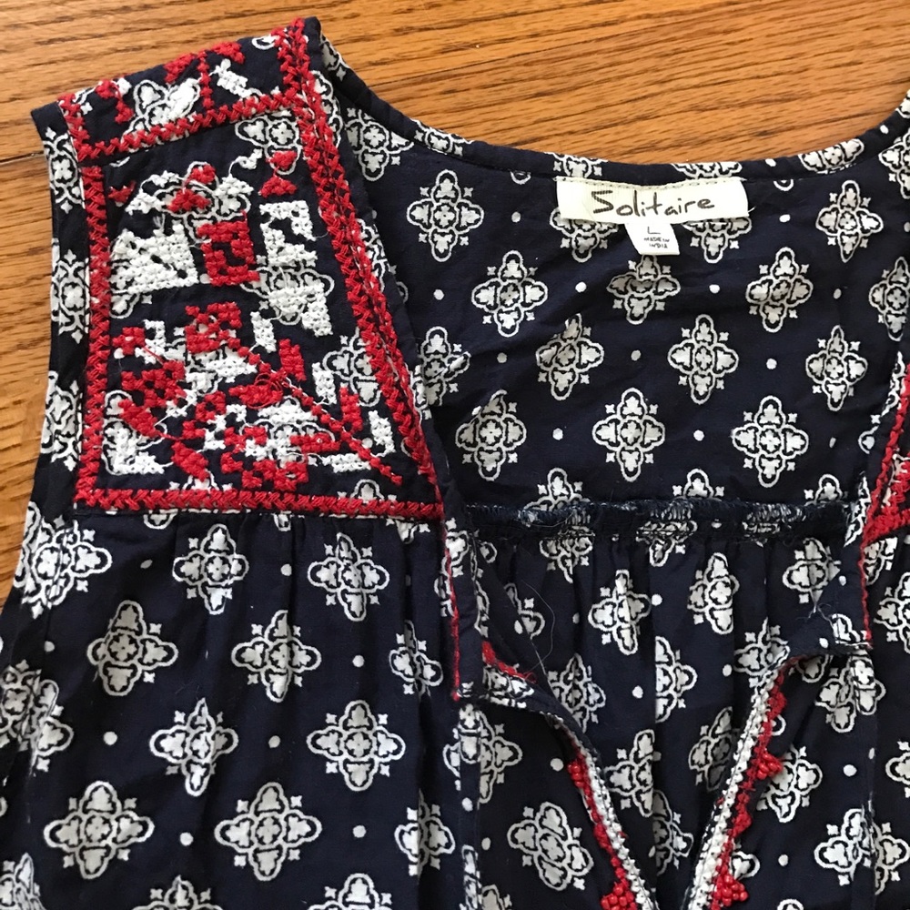 Boho Medallion Block Print Top 🇺🇸
