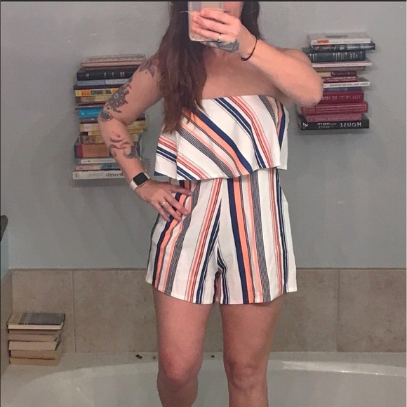 New Sizes Summer Romper Playsuit Strapless Pockets - Picture 8 of 8