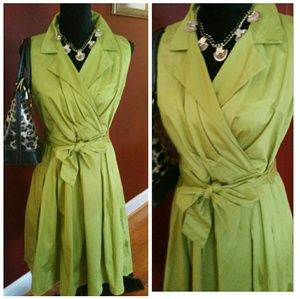 Lovely green wrap dress