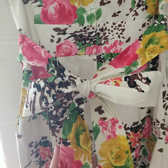 Floral strapless dress - Picture 2 of 4