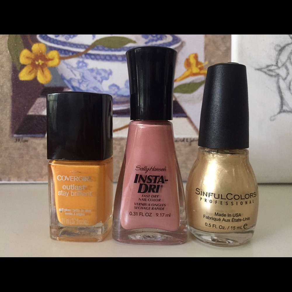 3 color nail polish bundle