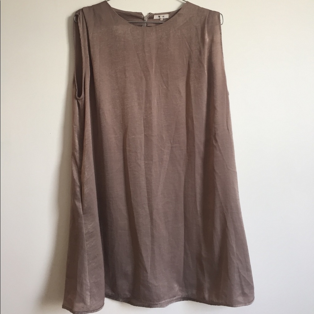 Oak + Fort Champagne Dress in Champagne