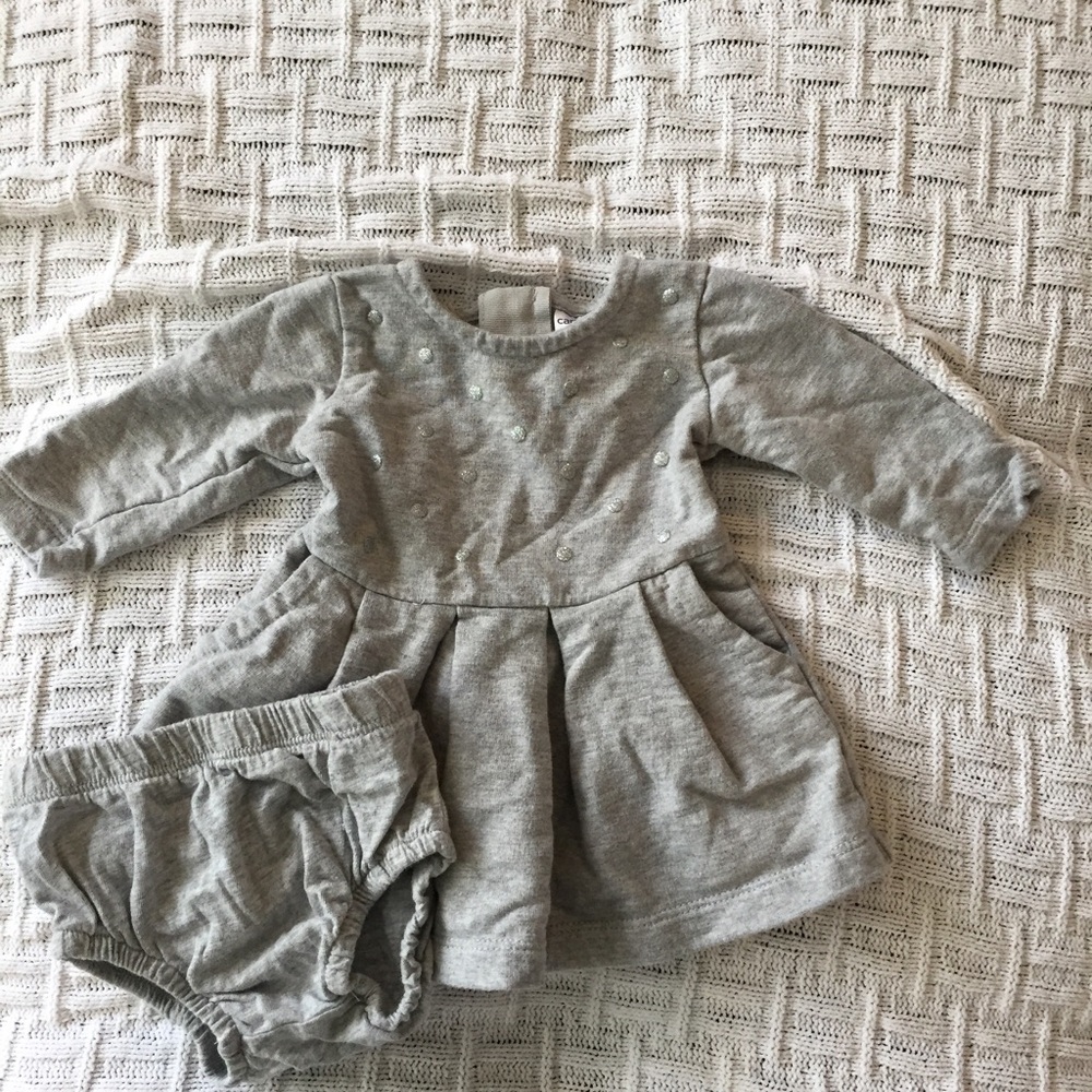 Grey Sweatshirt Dress