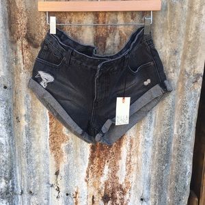 BILLABONG Black Denim Shorts