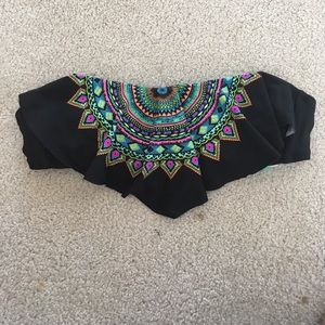 Flounce Bandeau Bikini Top