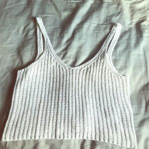 Rumor boutique white crochet crop top