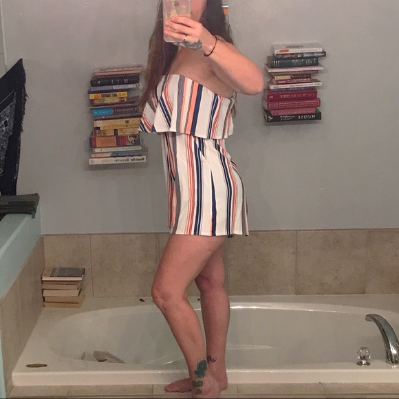 NEW Sizes Summer Romper Playsuit Strapless Pockets - Picture 6 of 8