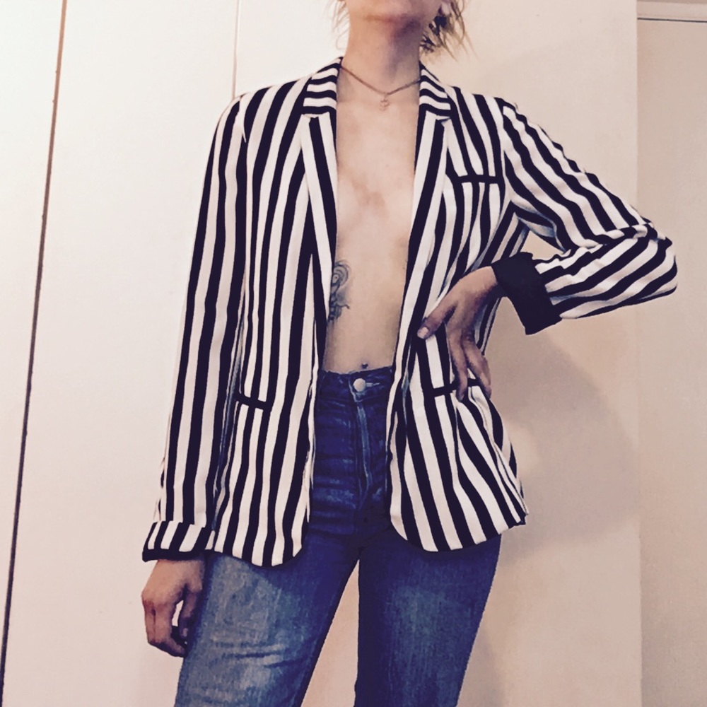 Striped blazer
