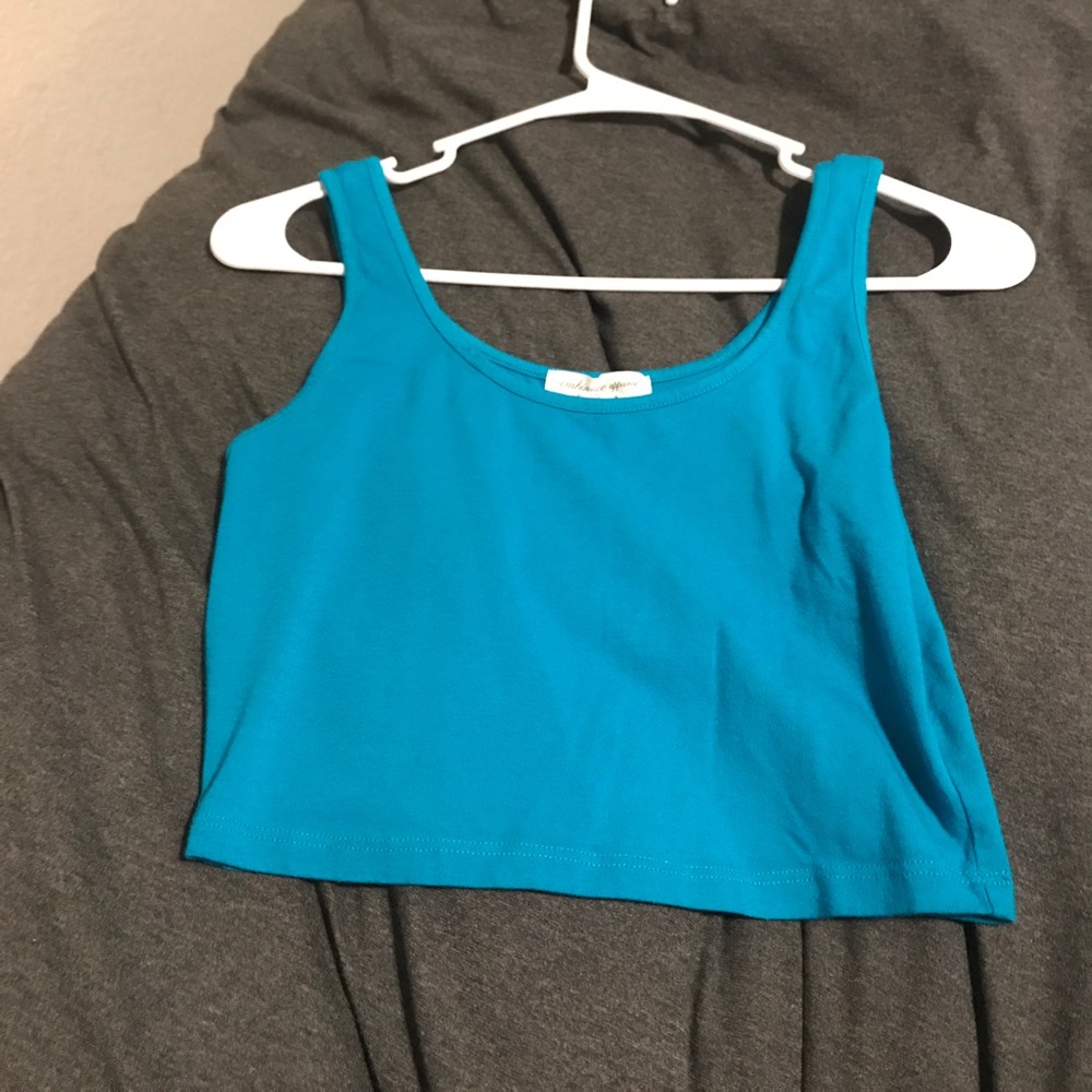 Turquoise Crop Top