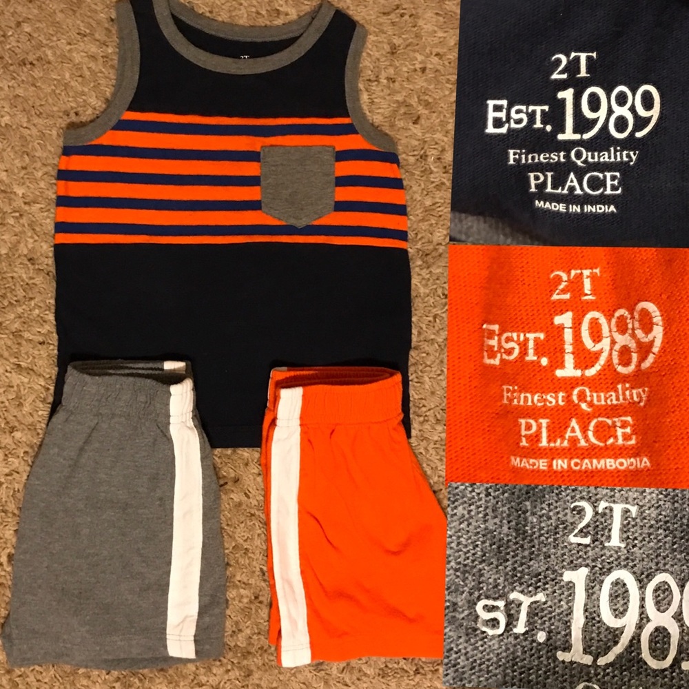 Children's Place Tank top with 2 matching shorts