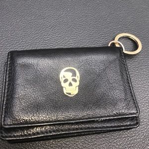 Skull design keychain wallet