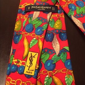 Vintage Yves Saint Laurent Men's Tie 🙈