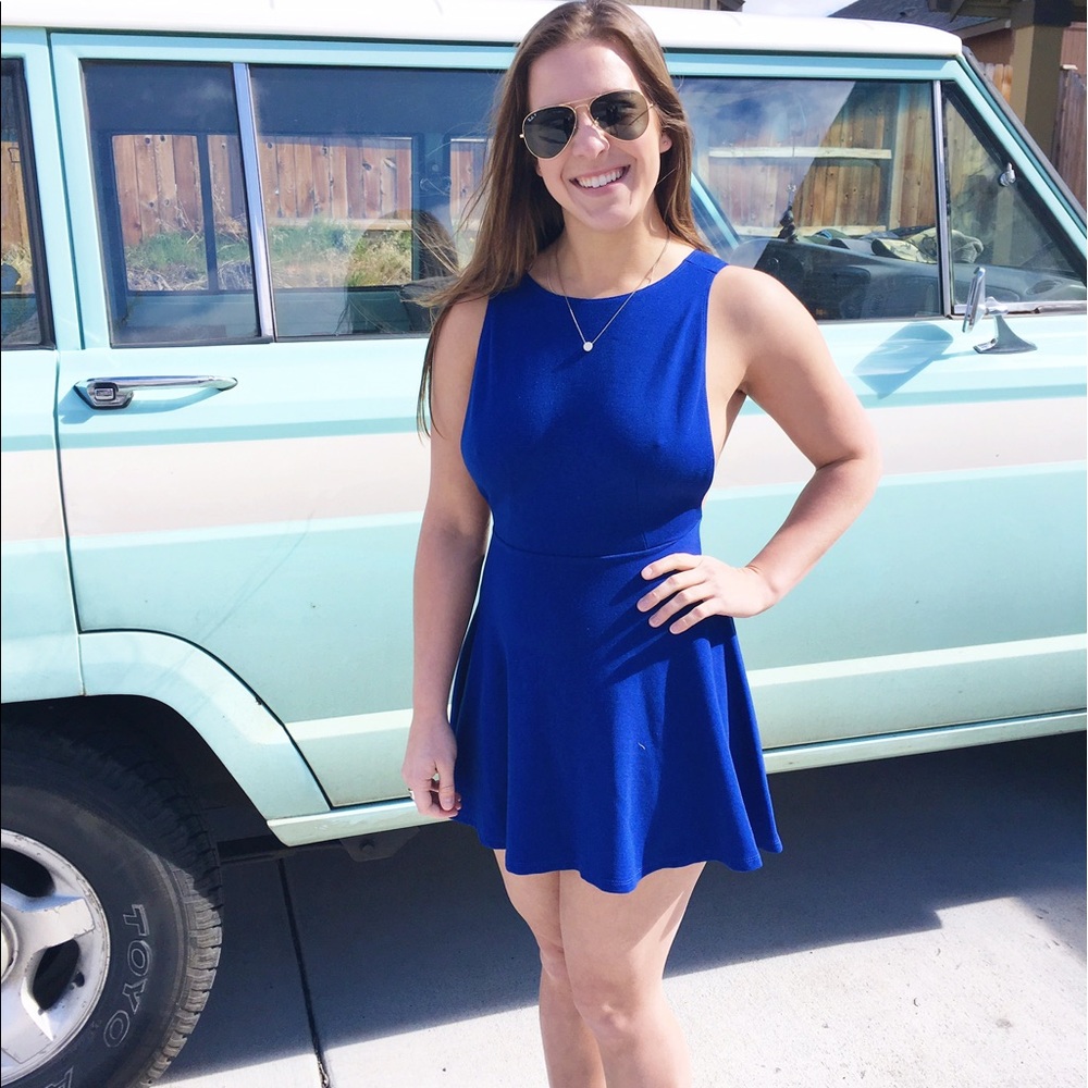 Ponte sleeveless skater dress