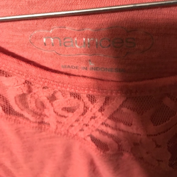 Large long sleeve coral shirt 👚 - Picture 2 of 3