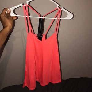 Coral Zipper Tank