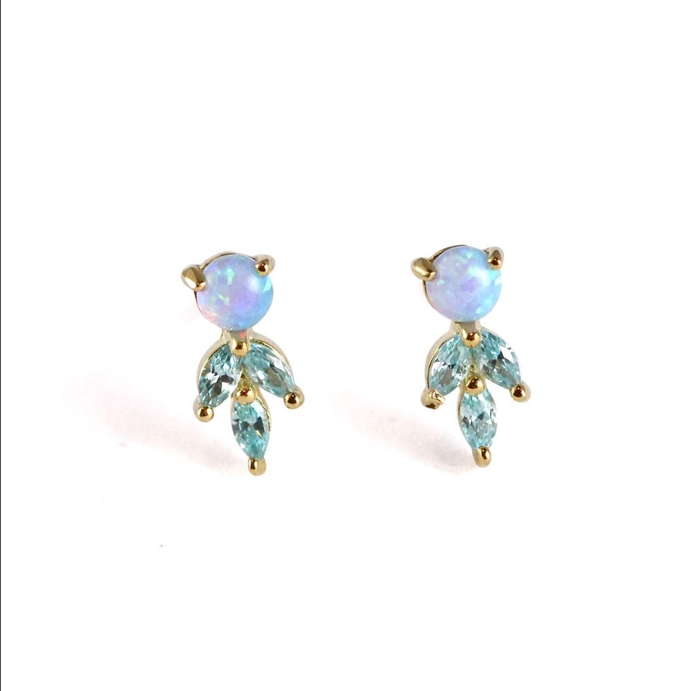 Beautiful Delicate Opal Earrings