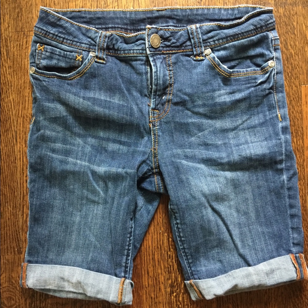 Cuffed Long Jean Shorts!