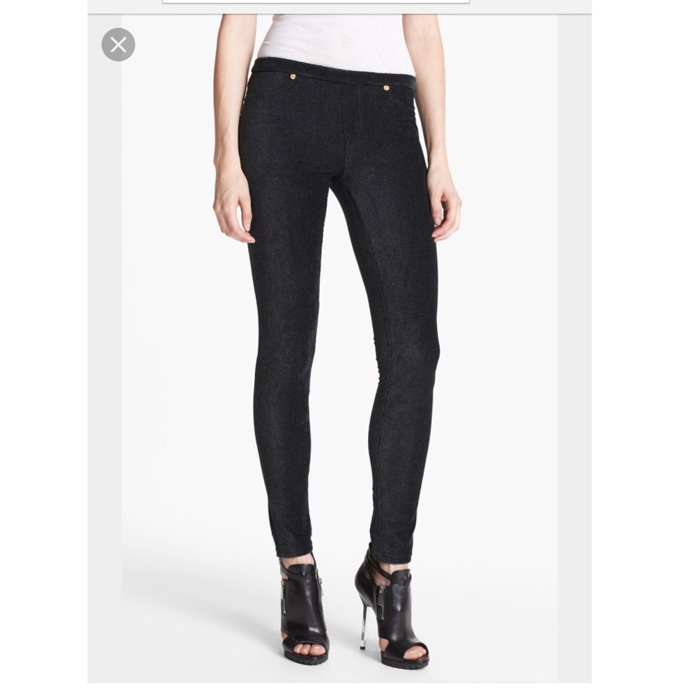 Black Michael Kors Corduroy Leggings