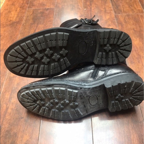 **SOLD Bruno Magli Men's Leather Biker Boots 8.5 M - Picture 5 of 6