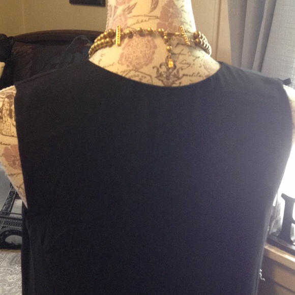 🎉FINAL PRICE 🎉🆕 Black Sleeveless Shift Dress 🌃 - Picture 5 of 8