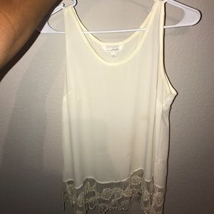 White Frill Tank